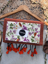 Orange Handloom Cotton Saree With Butterfly Print Blouse